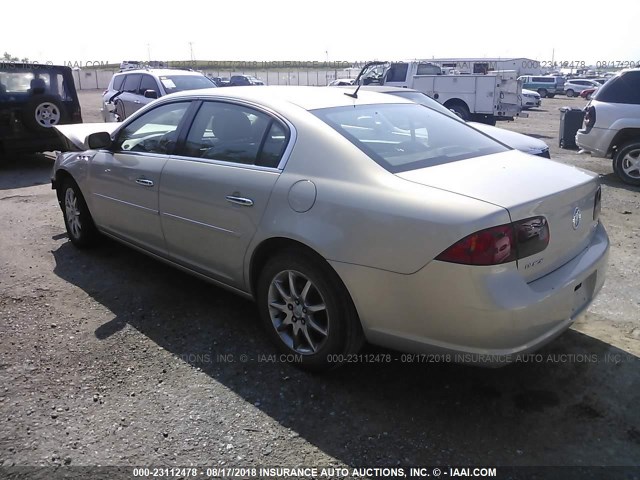1G4HD57227U171133 - 2007 BUICK LUCERNE CXL GOLD photo 3