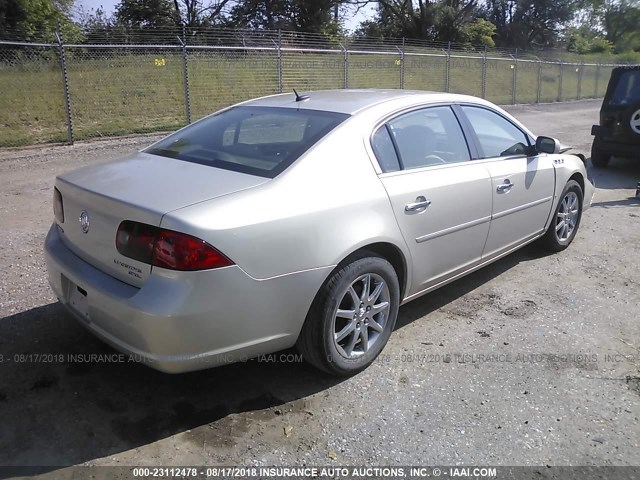 1G4HD57227U171133 - 2007 BUICK LUCERNE CXL GOLD photo 4
