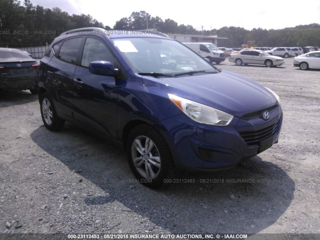 KM8JU3AC2AU092155 - 2010 HYUNDAI TUCSON BLUE photo 1