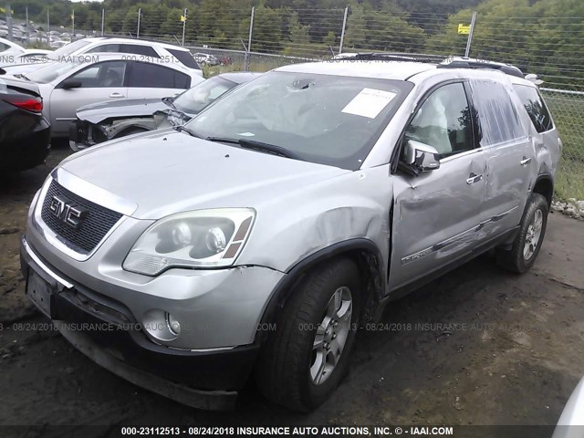 1GKEV23728J255691 - 2008 GMC ACADIA SLT-1 Argent photo 2