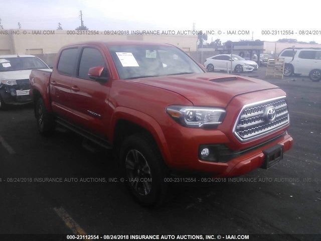 3TMCZ5AN5HM083105 - 2017 TOYOTA TACOMA DBL CAB/SR/TRDSPT/OR/PRO ნარინჯისფერი ფოტო 1