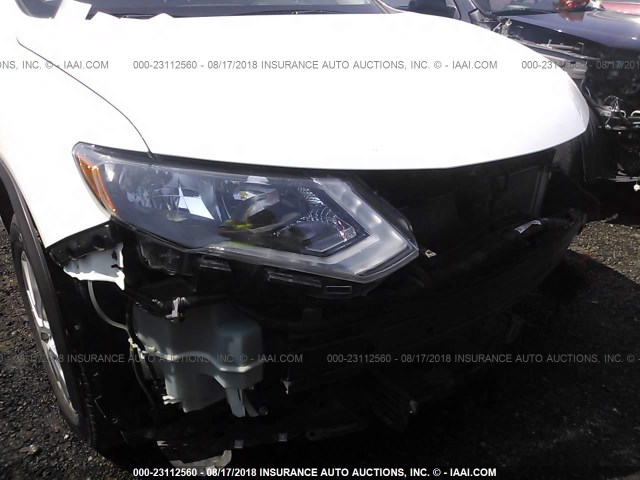 KNMAT2MV5HP565098 - 2017 NISSAN ROGUE WHITE photo 6