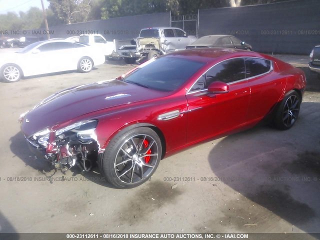 SCFHMDBSXFGF04704 - 2015 ASTON MARTIN RAPIDE S RED photo 2