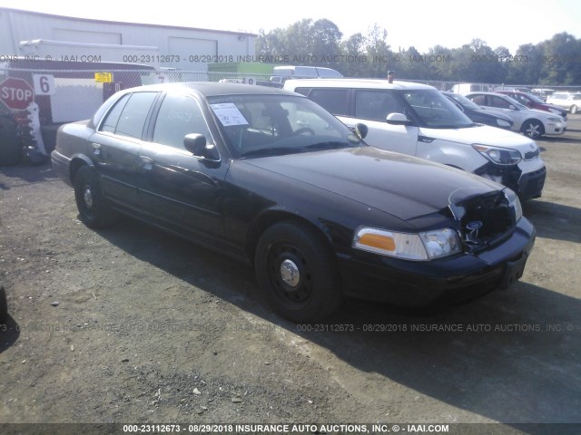 2FAHP71V28X155587 - 2008 FORD CROWN VICTORIA POLICE INTERCEPTOR BLACK photo 1