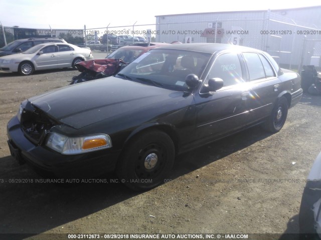 2FAHP71V28X155587 - 2008 FORD CROWN VICTORIA POLICE INTERCEPTOR BLACK photo 2