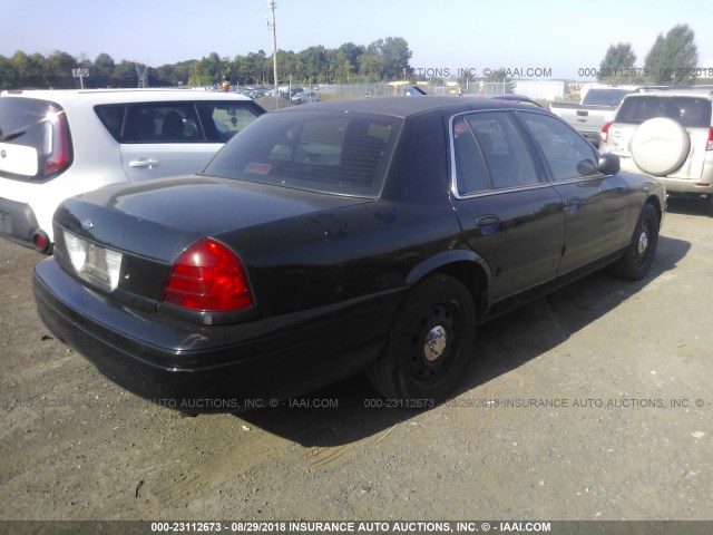 2FAHP71V28X155587 - 2008 FORD CROWN VICTORIA POLICE INTERCEPTOR BLACK photo 4