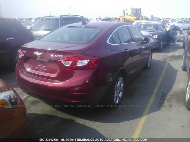 1G1BF5SM2H7226217 - 2017 CHEVROLET CRUZE PREMIER RED photo 4