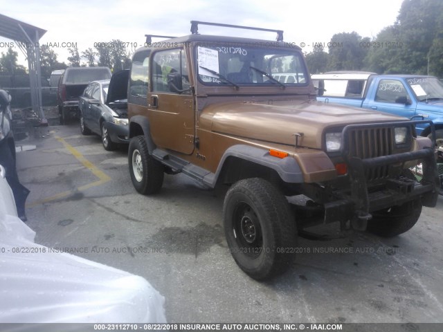 2BCCZ8114HB536390 - 1987 JEEP WRANGLER BROWN photo 1