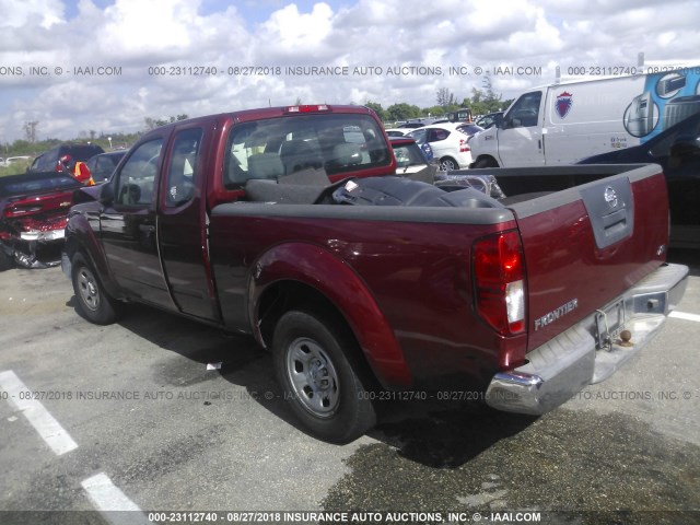 1N6BD06T38C437108 - 2008 NISSAN FRONTIER KING CAB XE/KING CAB SE RED photo 3