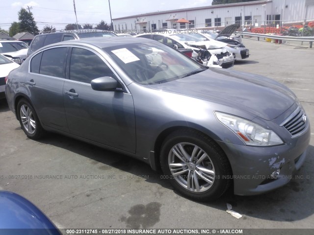 JN1DV6AP7BM600076 - 2011 INFINITI G25 JOURNEY GRAY photo 1