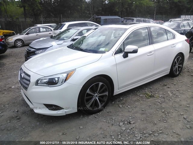 4S3BNAN68F3032859 - 2015 SUBARU LEGACY 2.5I LIMITED WHITE photo 2