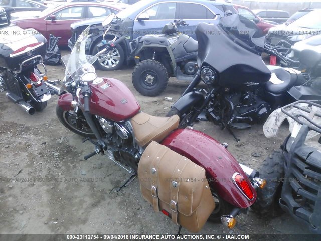56KMSB006G3108231 - 2016 INDIAN MOTORCYCLE CO. SCOUT RED photo 3