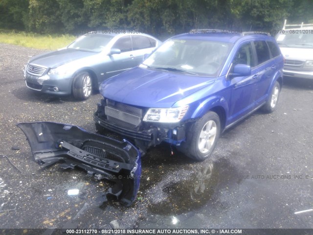 3C4PDCBB6CT394257 - 2012 DODGE JOURNEY SXT BLUE photo 2