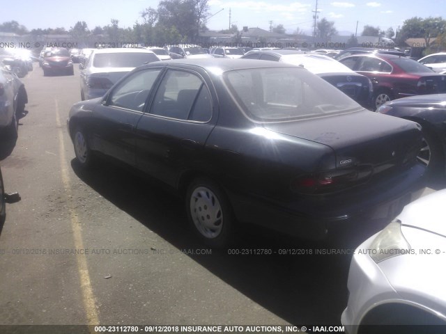 1Y1SK5268VZ416877 - 1997 GEO PRIZM LSI BLACK photo 3