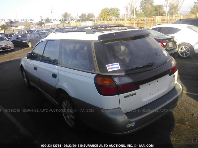 4S3BH6754Y6639366 - 2000 SUBARU LEGACY OUTBACK AWP 白色 照片 3