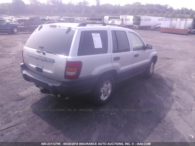 1J4GW48N14C411801 - 2004 JEEP GRAND CHEROKEE LAREDO/COLUMBIA/FREEDOM 银色 照片 4