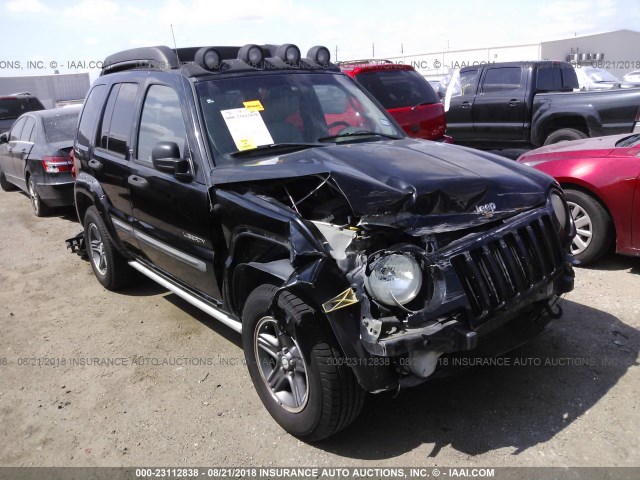 1J4GL38KX4W144925 - 2004 JEEP LIBERTY RENEGADE 黑色 照片 1
