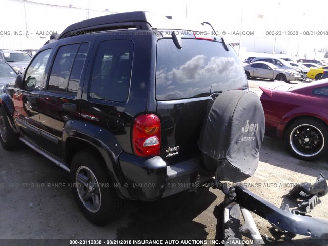 1J4GL38KX4W144925 - 2004 JEEP LIBERTY RENEGADE 黑色 照片 3
