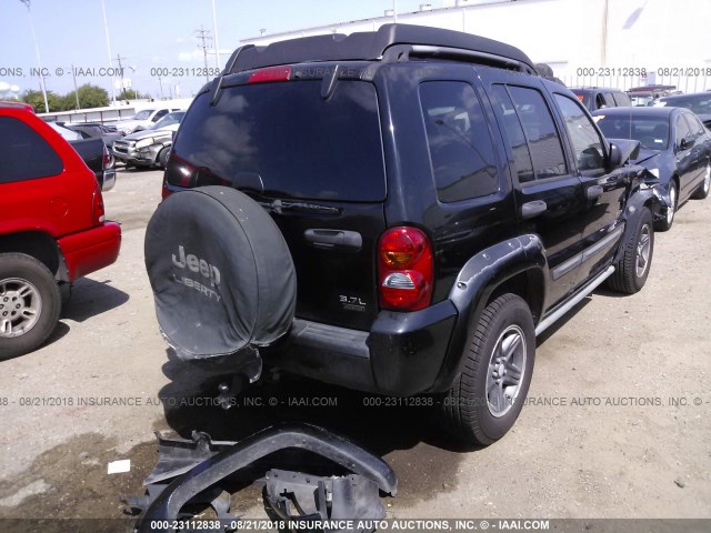1J4GL38KX4W144925 - 2004 JEEP LIBERTY RENEGADE 黑色 照片 4