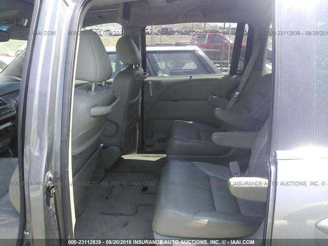 5FNRL388X7B091767 - 2007 HONDA ODYSSEY TOURING GRAY photo 8