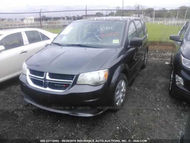 2C4RDGBGXGR348712 - 2016 DODGE GRAND CARAVAN SE SILVER photo 2