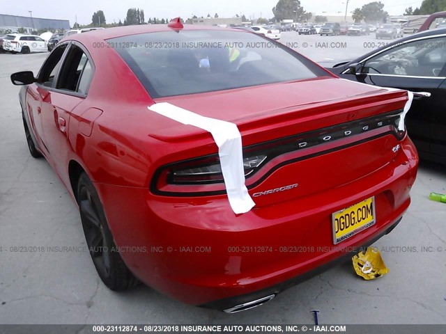 2C3CDXCT5JH238119 - 2018 DODGE CHARGER R/T RED photo 3