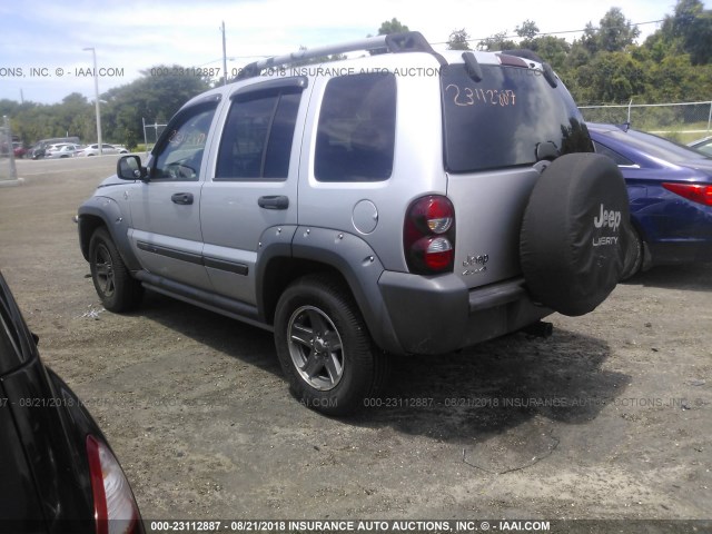 1J4GL38K45W536686 - 2005 JEEP LIBERTY RENEGADE SILVER photo 3