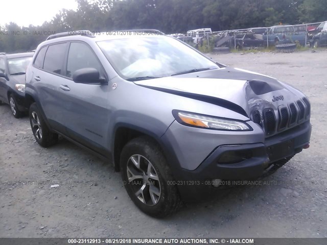 1C4PJMBS2EW111512 - 2014 JEEP CHEROKEE TRAILHAWK 灰色 照片 1