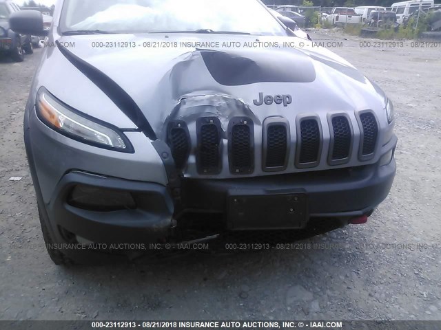 1C4PJMBS2EW111512 - 2014 JEEP CHEROKEE TRAILHAWK 灰色 照片 6
