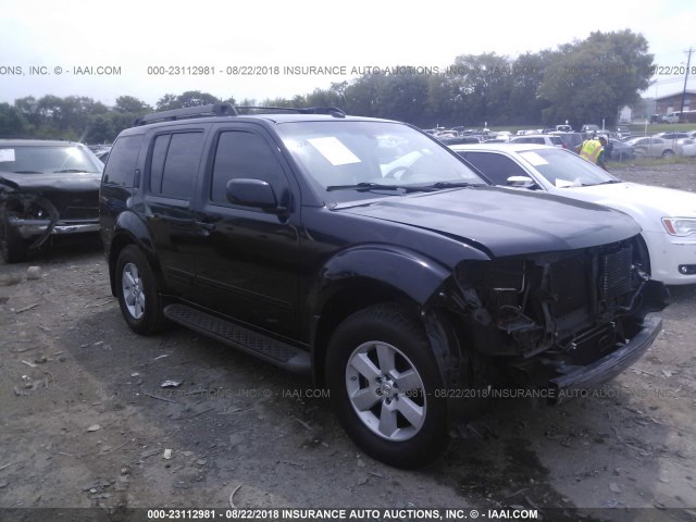 5N1AR18U98C653939 - 2008 NISSAN PATHFINDER S/LE/SE BLACK photo 1