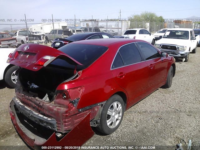 4T1BK46K68U069150 - 2008 TOYOTA CAMRY LE/XLE/SE Qırmızı foto 4