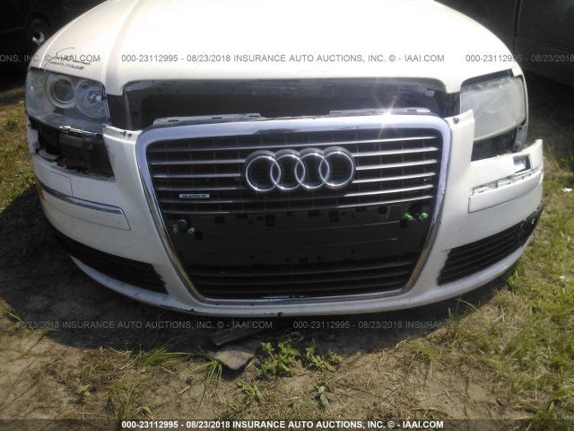 WAUML44E24N011982 - 2004 AUDI A8 L QUATTRO WHITE photo 6