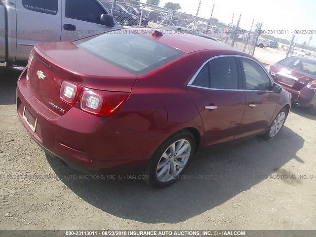 1G11H5SA9DF136624 - 2013 CHEVROLET MALIBU LTZ 红色 照片 4