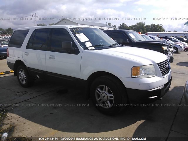 1FMPU16L83LC02996 - 2003 FORD EXPEDITION XLT WHITE photo 1