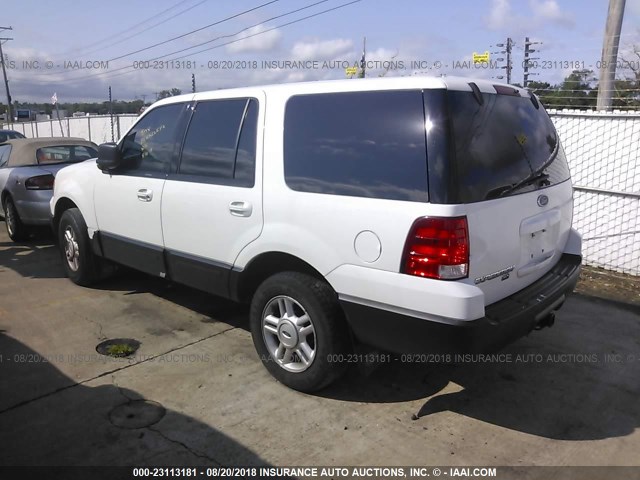 1FMPU16L83LC02996 - 2003 FORD EXPEDITION XLT WHITE photo 3