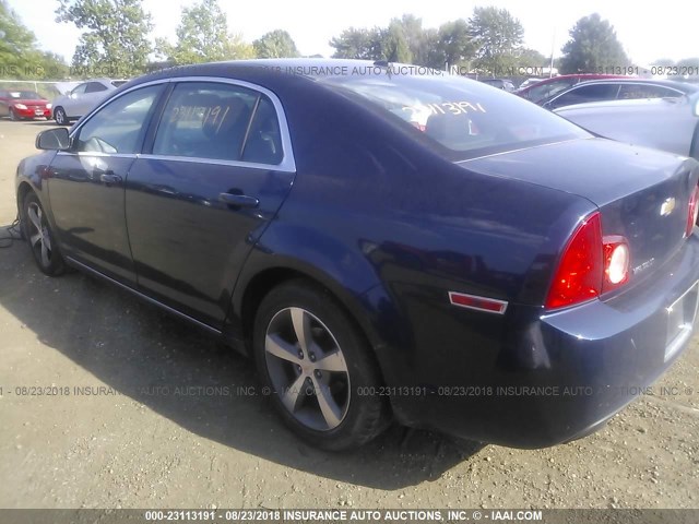 1G1ZC5E15BF224404 - 2011 CHEVROLET MALIBU 1LT მუქი ლურჯი ფოტო 3