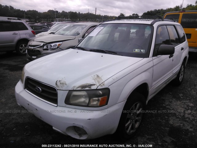 JF1SG65665G702283 - 2005 SUBARU FORESTER 2.5XS თეთრი ფოტო 2