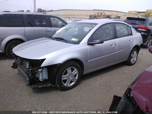 1G8AJ55F06Z186861 - 2006 SATURN ION LEVEL 2 SILVER photo 2