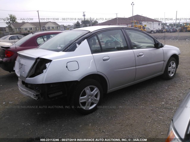 1G8AJ55F06Z186861 - 2006 SATURN ION LEVEL 2 SILVER photo 4