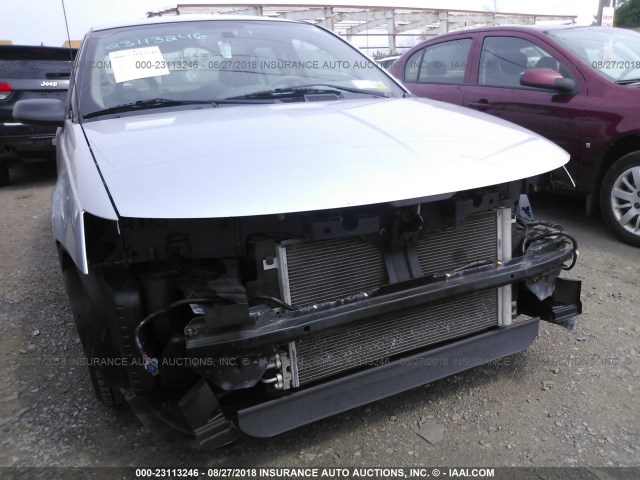 1G8AJ55F06Z186861 - 2006 SATURN ION LEVEL 2 SILVER photo 6