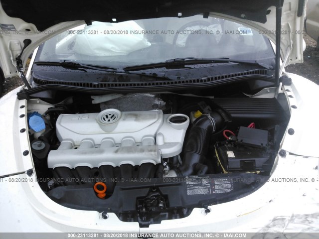 3VWFG31C38M514933 - 2008 VOLKSWAGEN NEW BEETLE TRIPLE WHITE WHITE photo 10