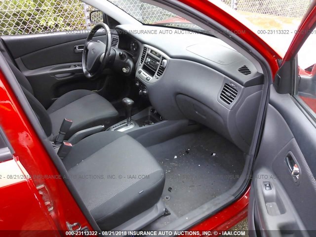 KNADE163566083759 - 2006 KIA RIO 5 RED photo 5