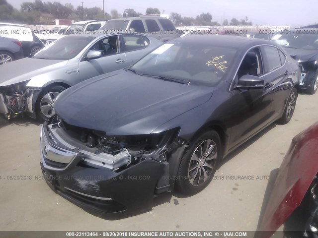 19UUB1F50GA001448 - 2016 ACURA TLX TECH GRAY photo 2