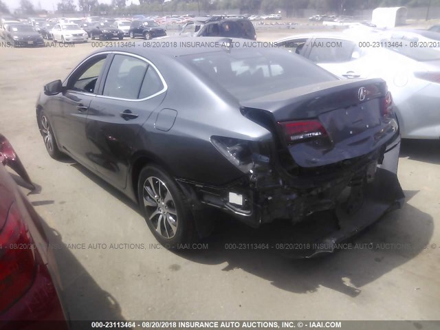 19UUB1F50GA001448 - 2016 ACURA TLX TECH GRAY photo 3
