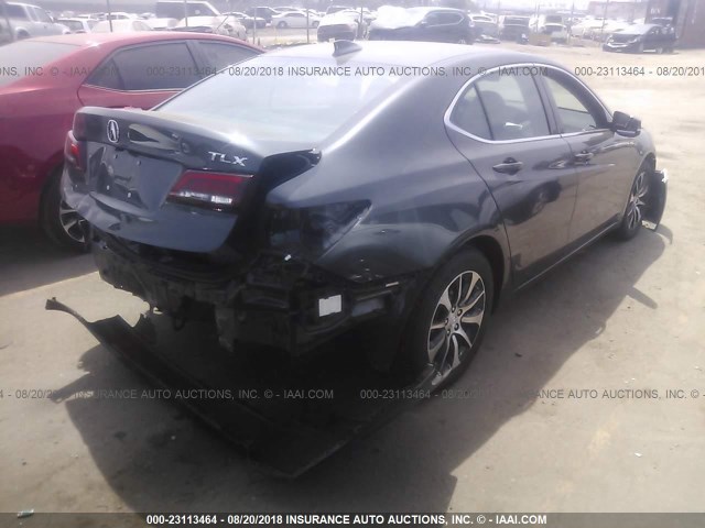 19UUB1F50GA001448 - 2016 ACURA TLX TECH GRAY photo 4