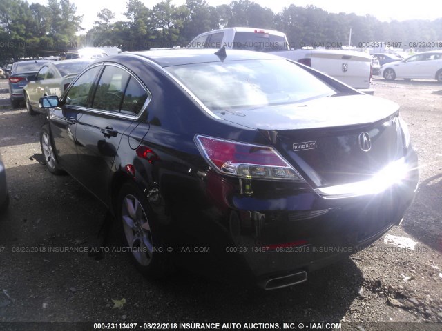 19UUA8F56DA000179 - 2013 ACURA TL TECH BLACK photo 3