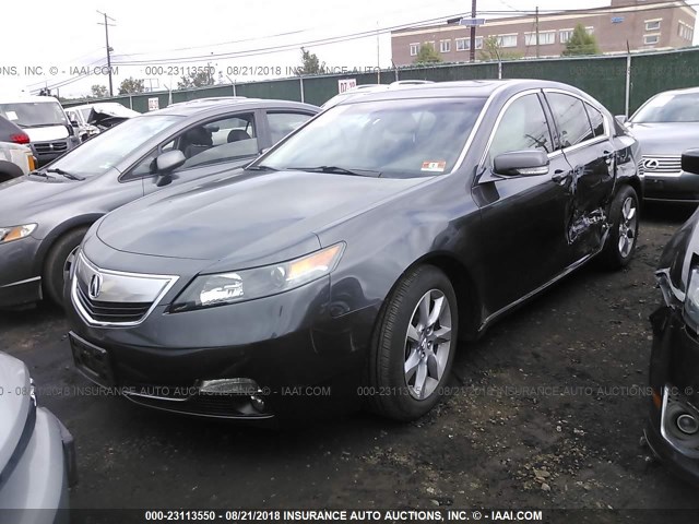 19UUA8F50DA011792 - 2013 ACURA TL TECH GRAY photo 2