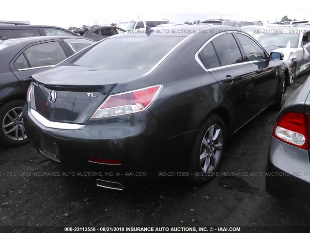 19UUA8F50DA011792 - 2013 ACURA TL TECH GRAY photo 4