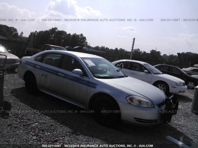 2G1WS57M291225055 - 2009 CHEVROLET IMPALA POLICE SILVER photo 1