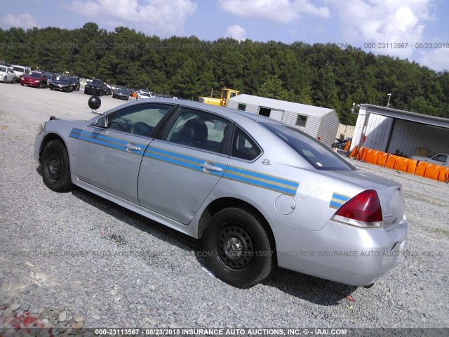 2G1WS57M291225055 - 2009 CHEVROLET IMPALA POLICE SILVER photo 3